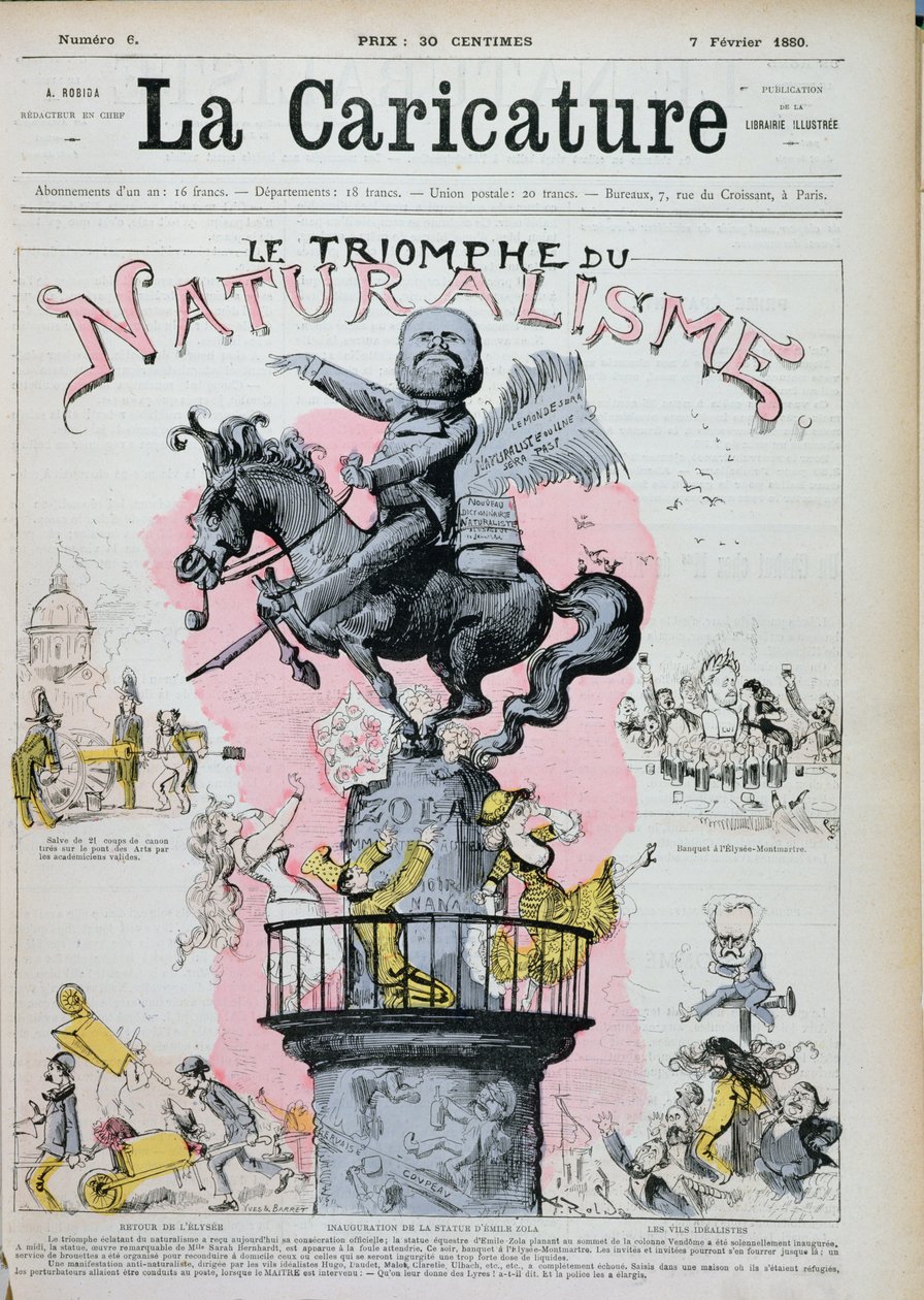 Le Triomphe du Naturalisme, caricature d