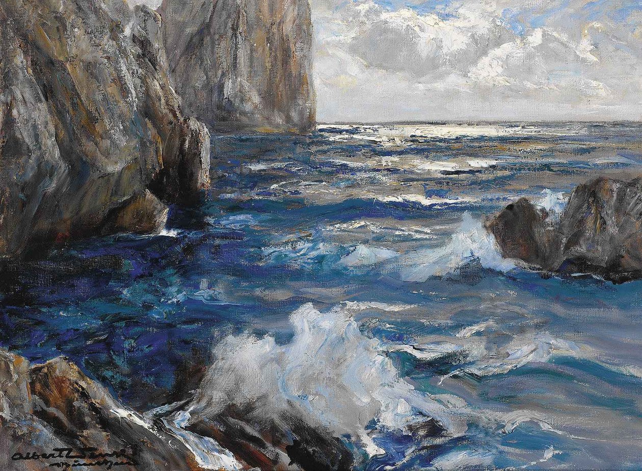 Vue sur les rochers Faraglioni à Capri - Albert Wenk