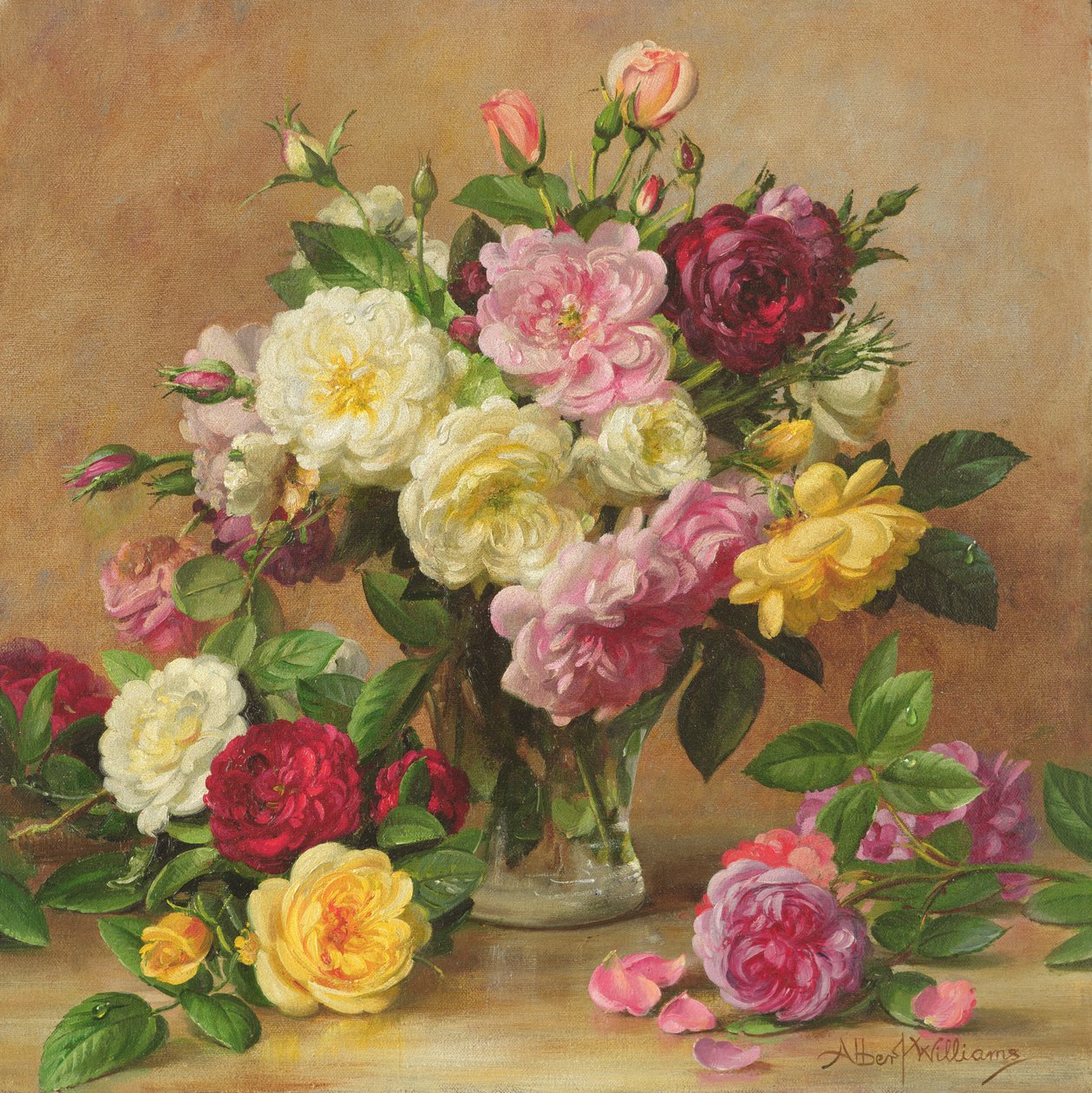 Roses victoriennes à l