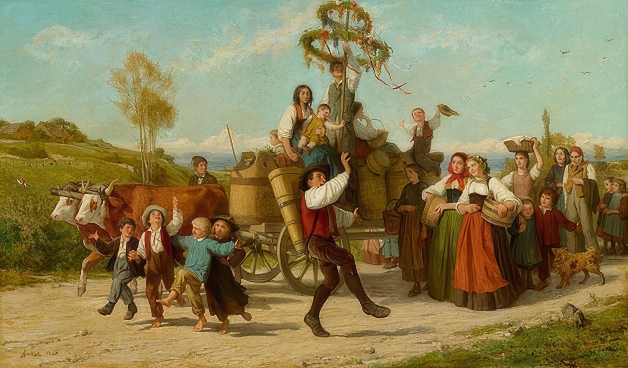 La fête des vendanges - Albert Anker