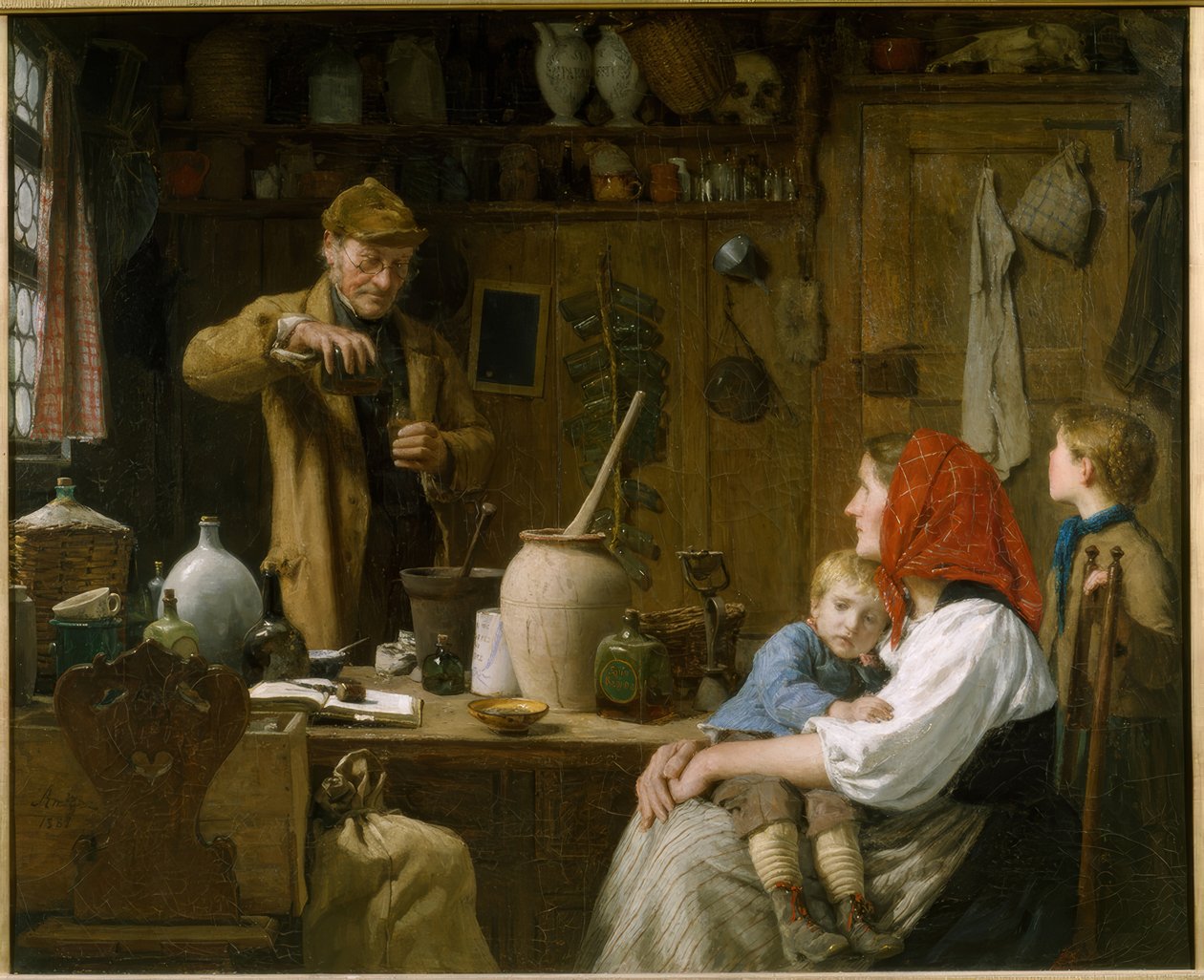 Le charlatan - Albert Anker