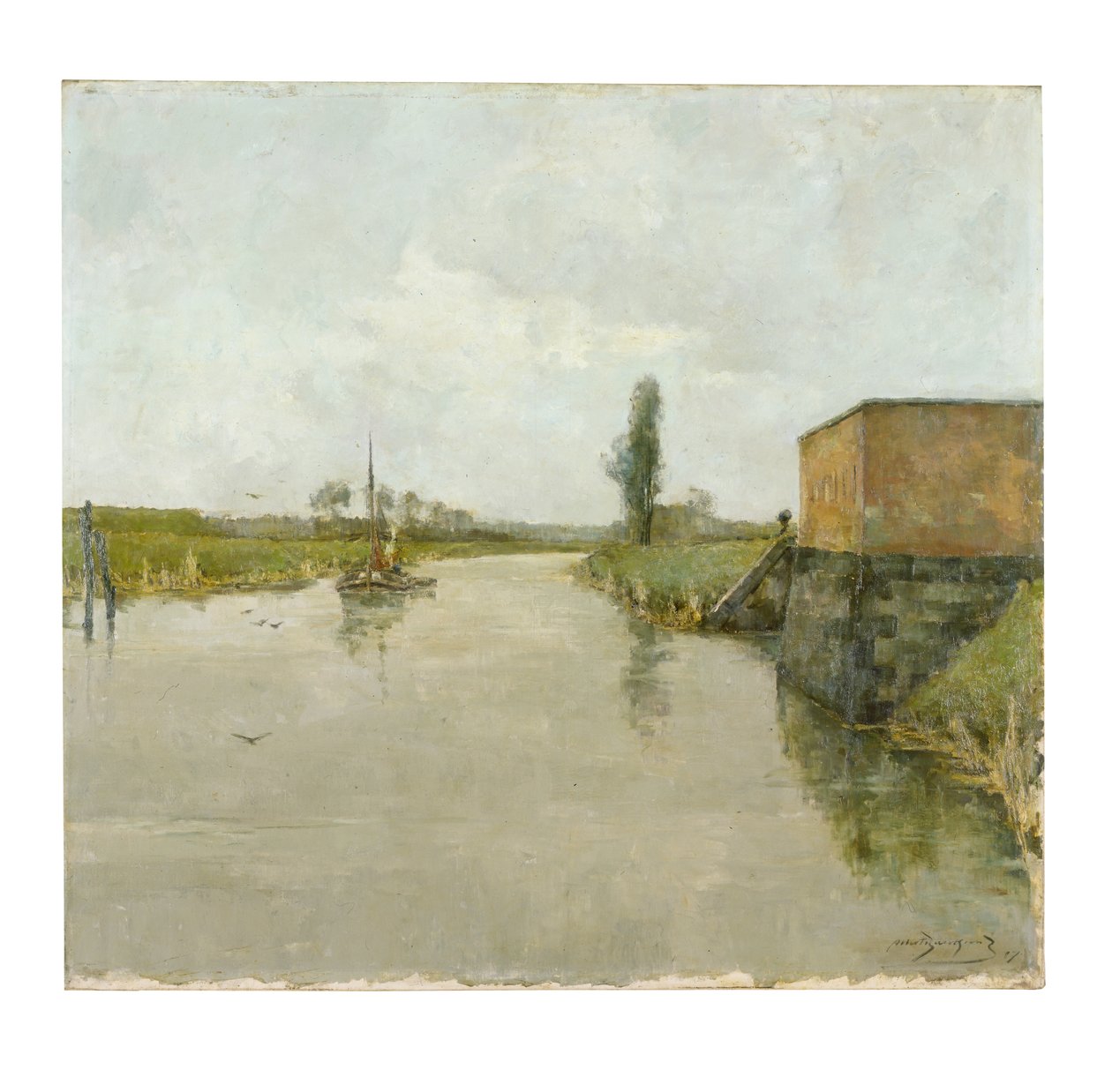 La rivière Escaut à Dendemonde - Albert Baertsoen