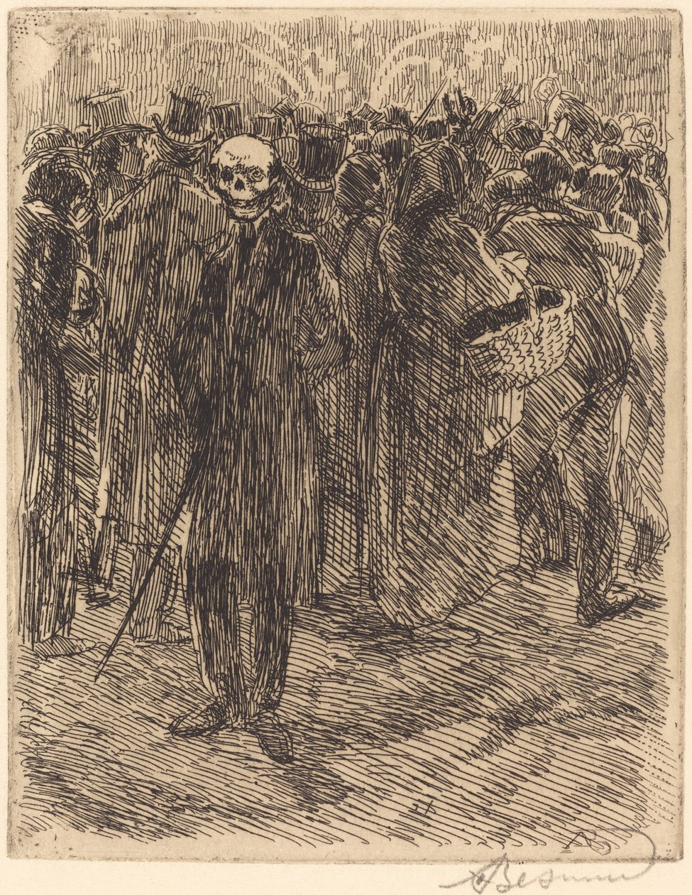 Dans la foule - Albert Besnard