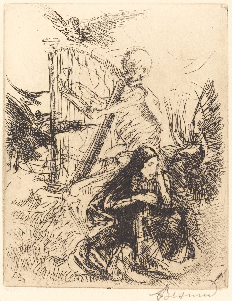 Musicienne - Albert Besnard