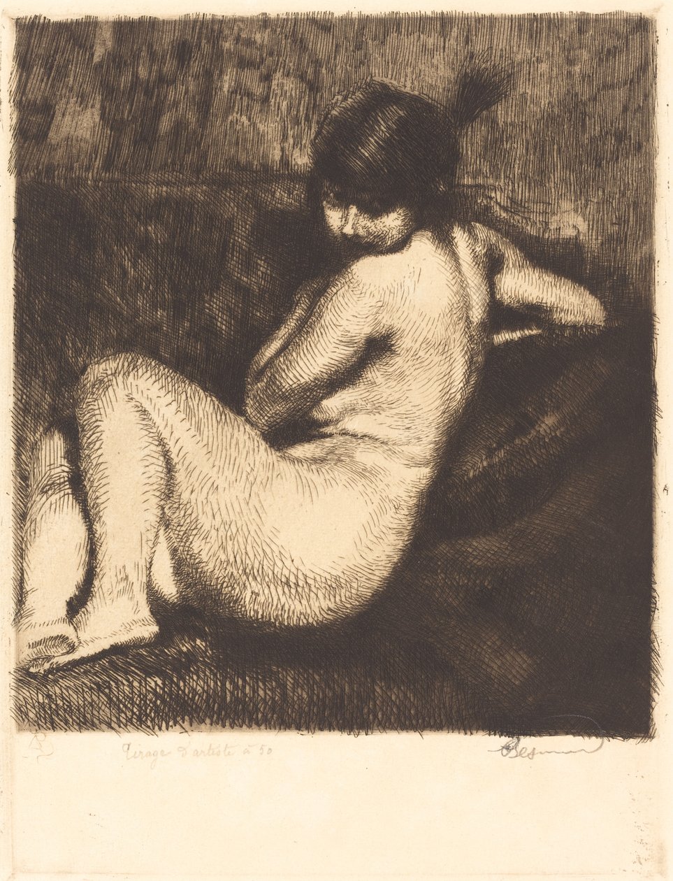 Le turban à aigrette - Albert Besnard