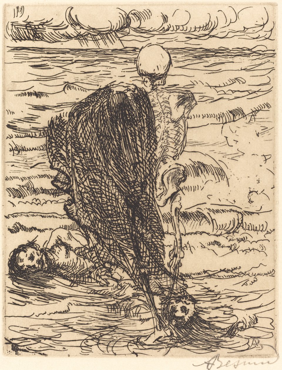 Le coup de filet - Albert Besnard