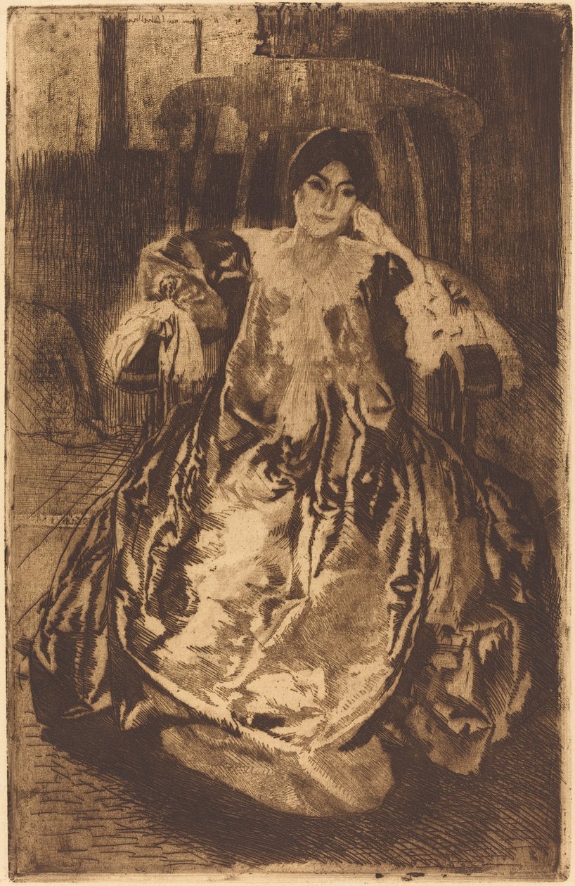La robe de soie - Albert Besnard