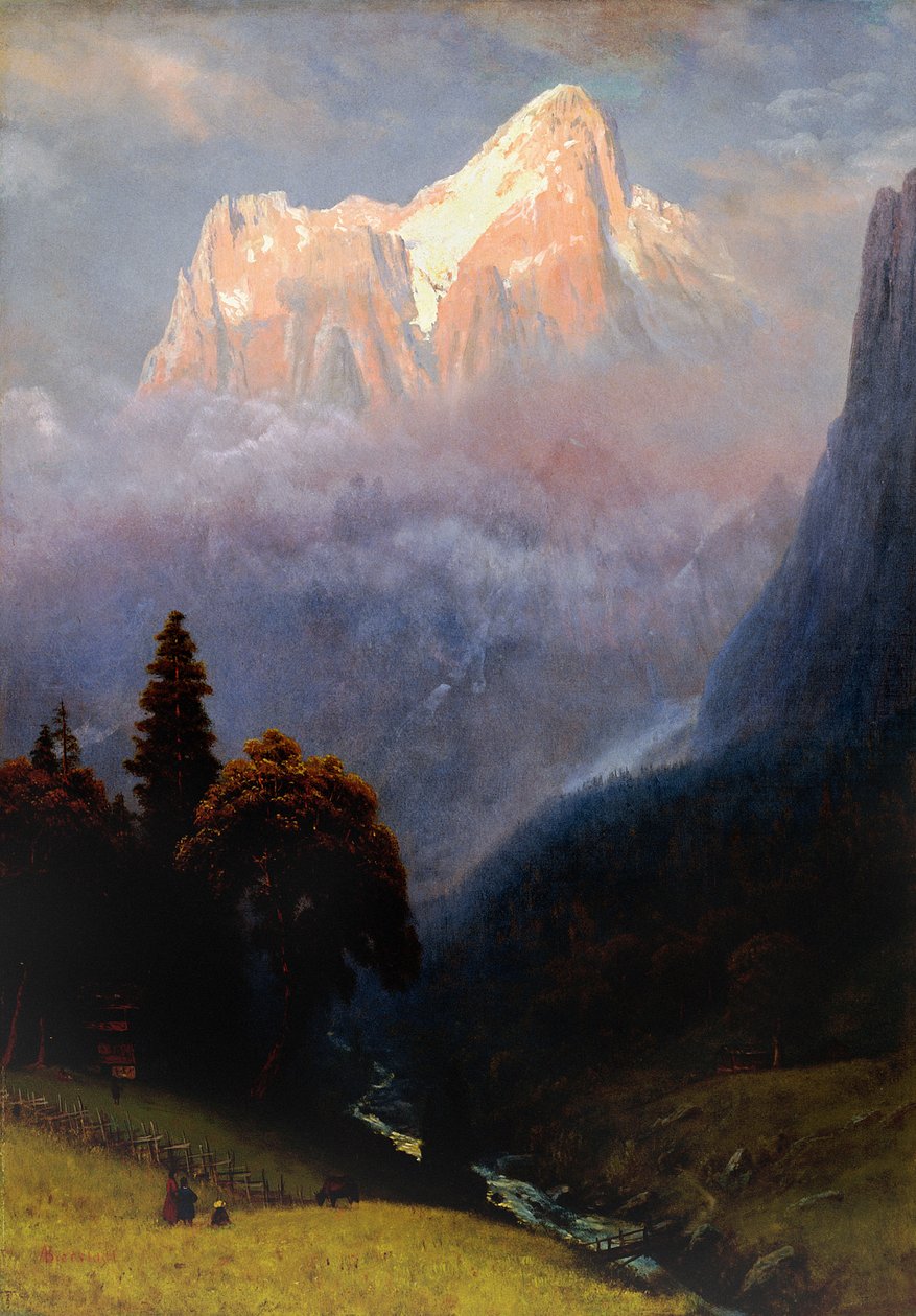 Tempête dans les Alpes - Albert Bierstadt