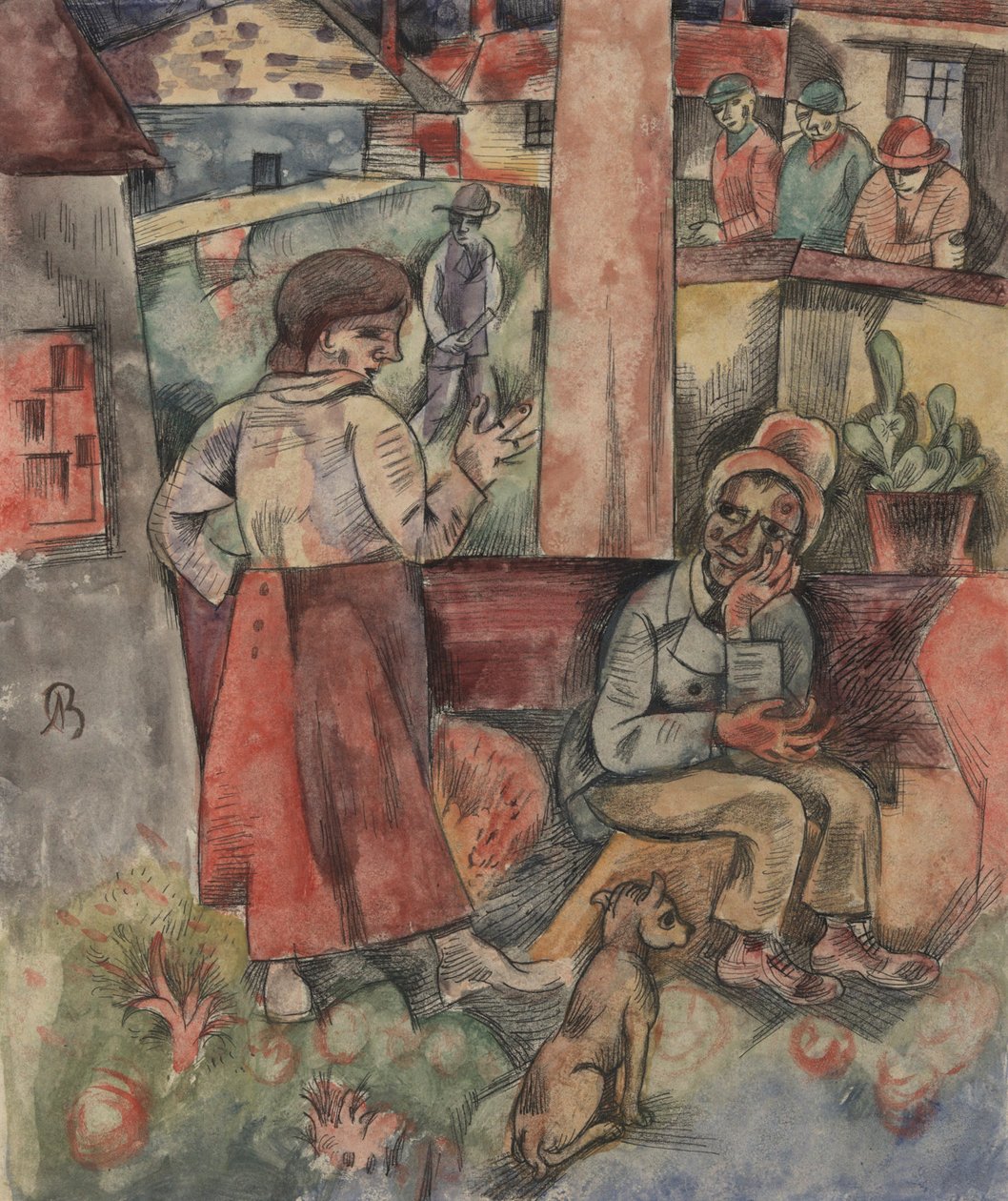 Bord du village ; Fabrikstadt - Albert Bloch