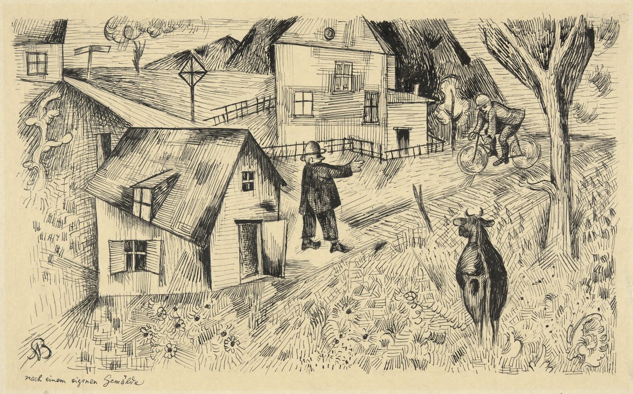 Feierabend (Soirée de fête) - Albert Bloch
