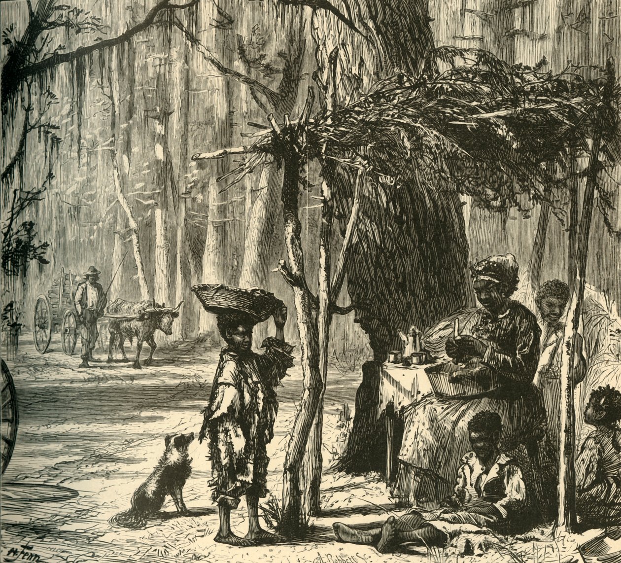 Scène au bord de la route près de Charleston - Albert Bobbett