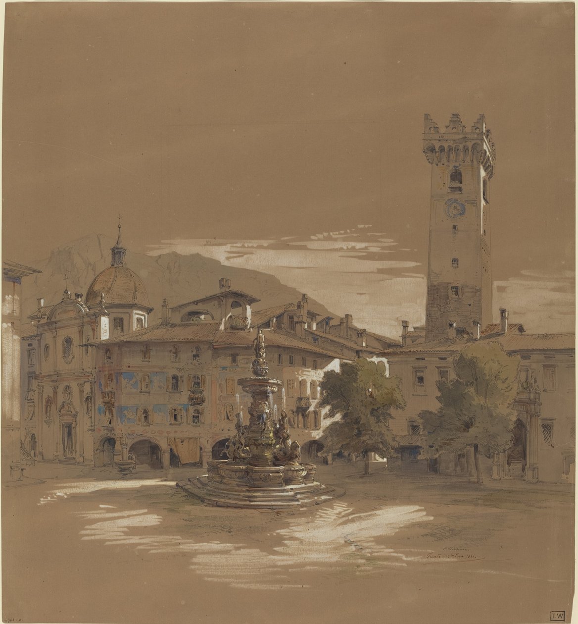 Vue de Trente - Albert Emil Kirchner
