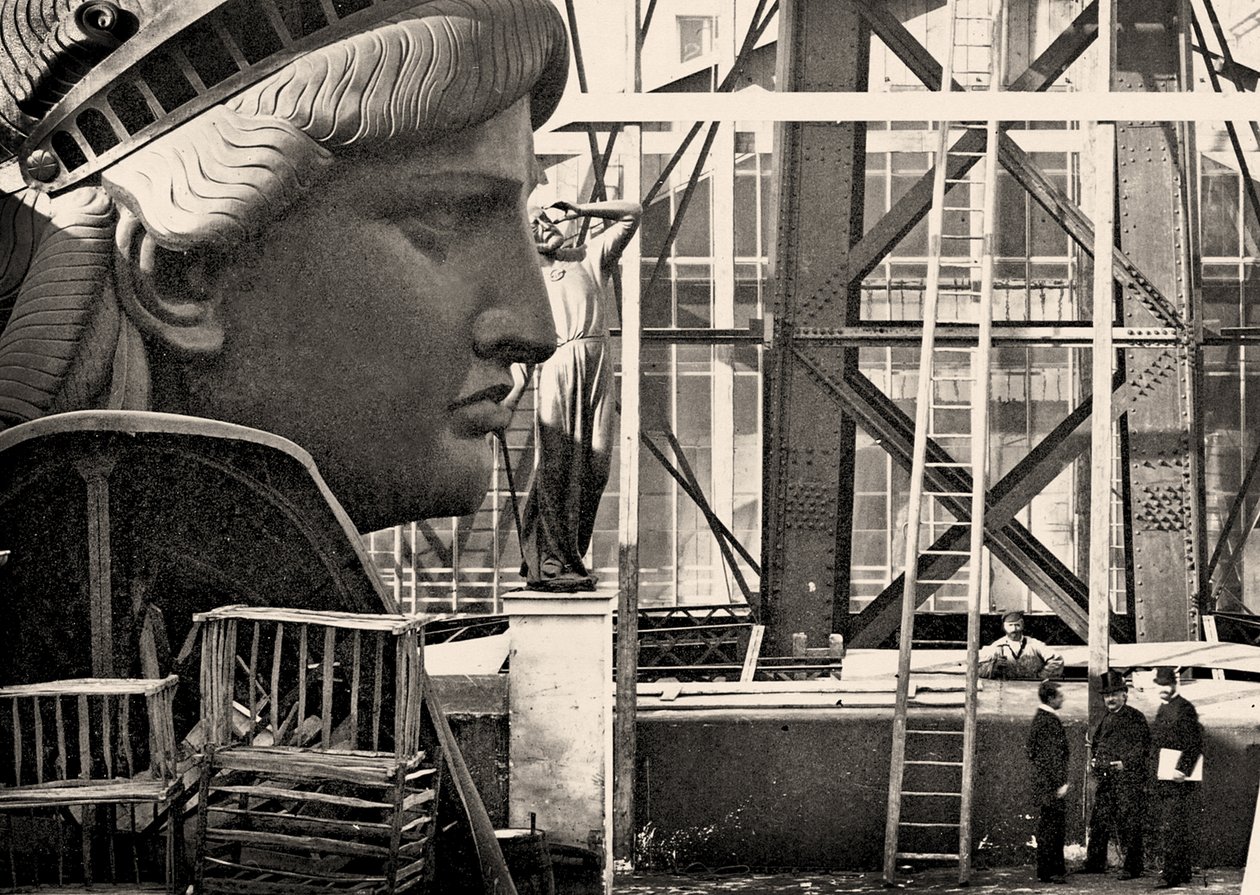 Assemblage de la Statue de la Liberté, Paris - Albert Fernique