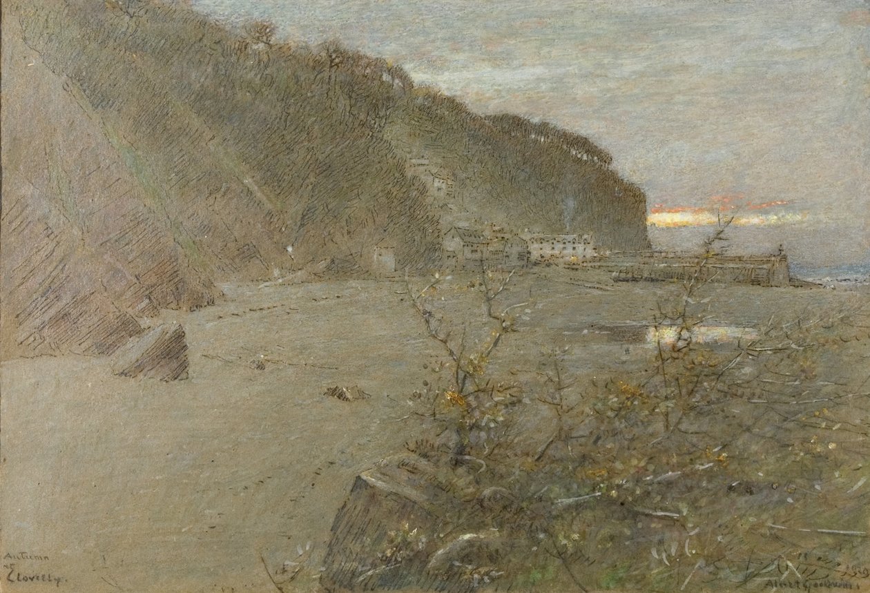 Automne à Clovelly - Albert Goodwin