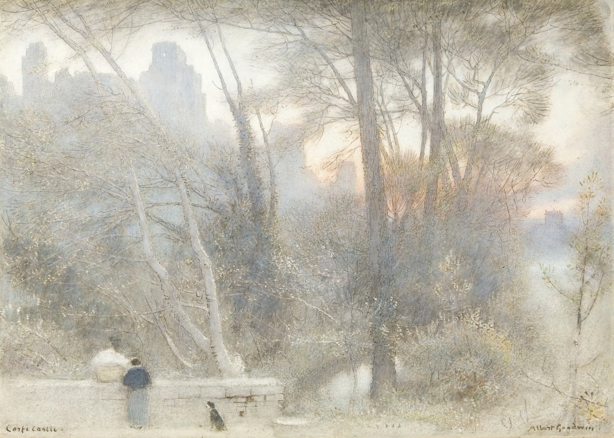 Château de Corfe - Albert Goodwin