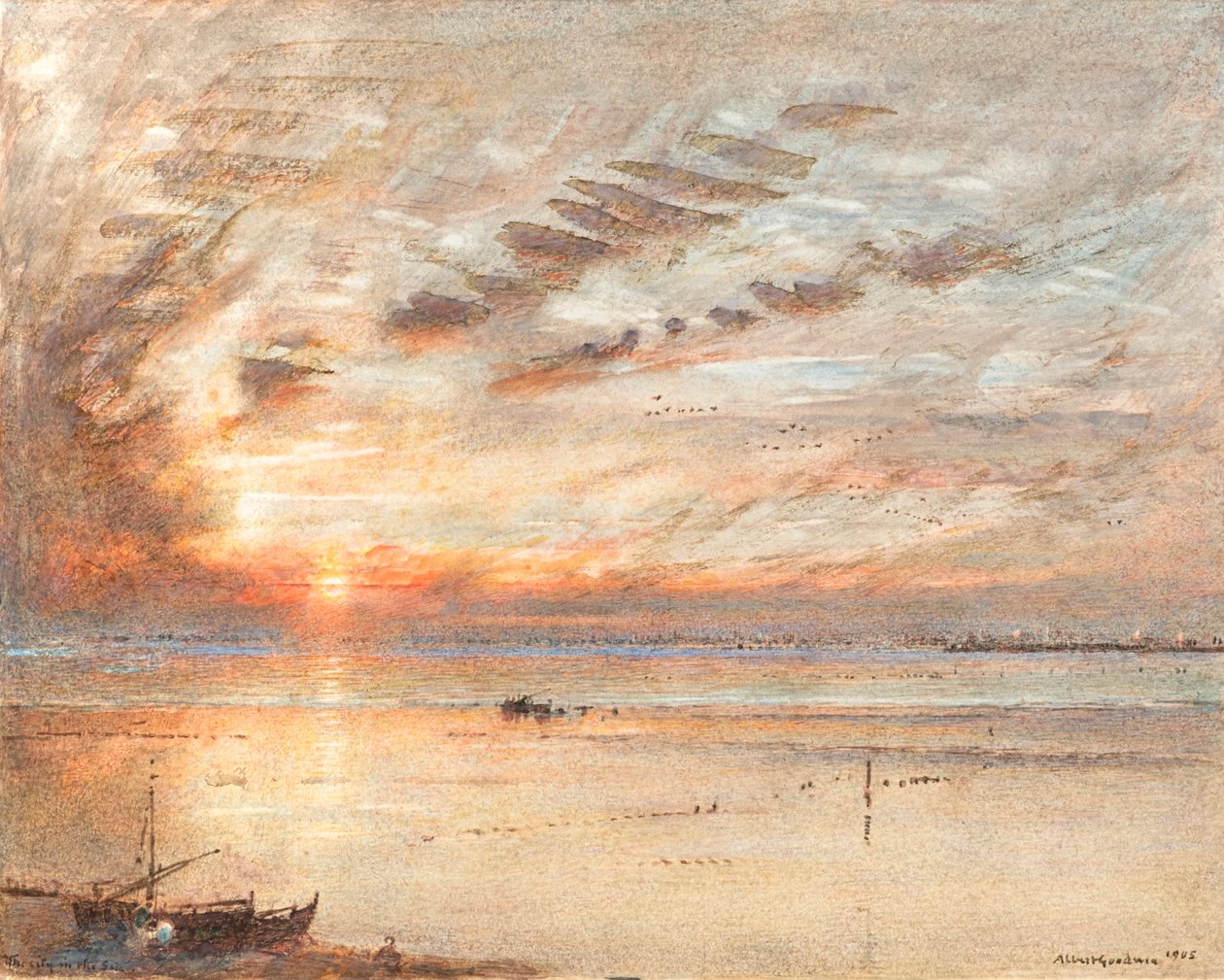 La ville dans la mer - Albert Goodwin