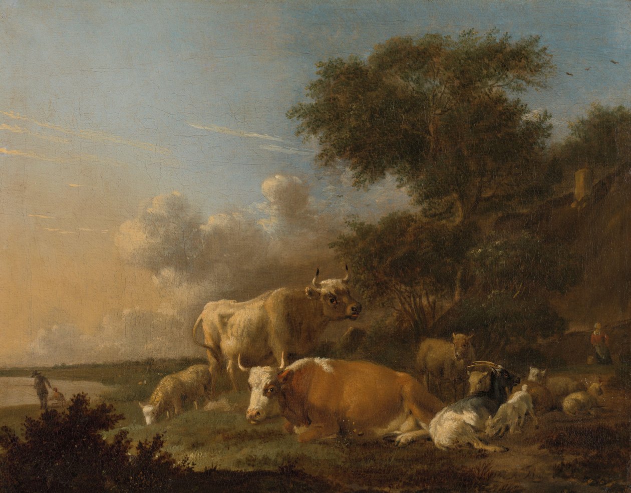 Paysage avec du bétail - Albert Jansz Klomp