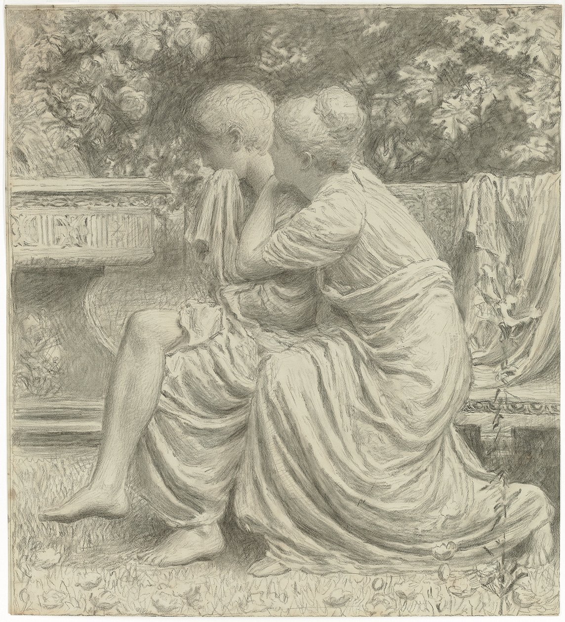 Cartoon pour "Un Idylle" - Albert Joseph Moore