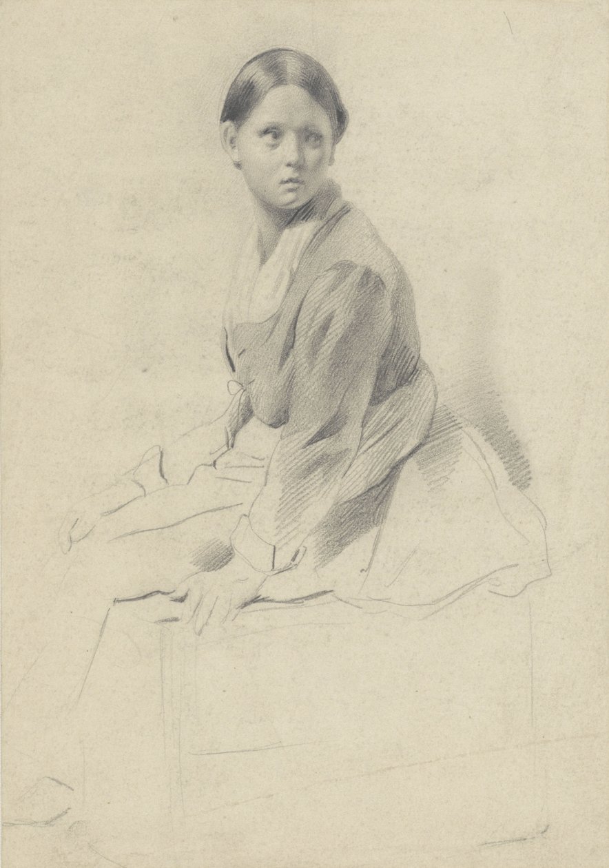Jeune femme assise - Albert  Neuhuys