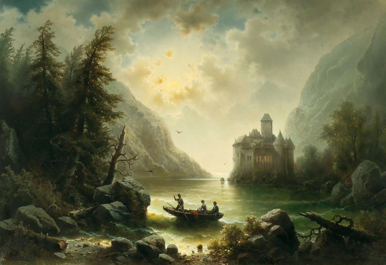 Traversée par une nuit au clair de lune - Albert Rieger