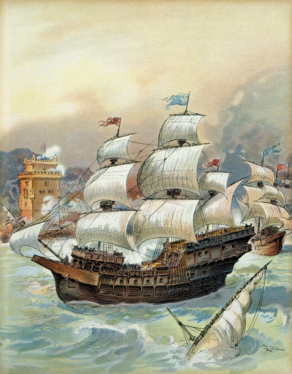 Flotte de Jean Ango - Albert Robida