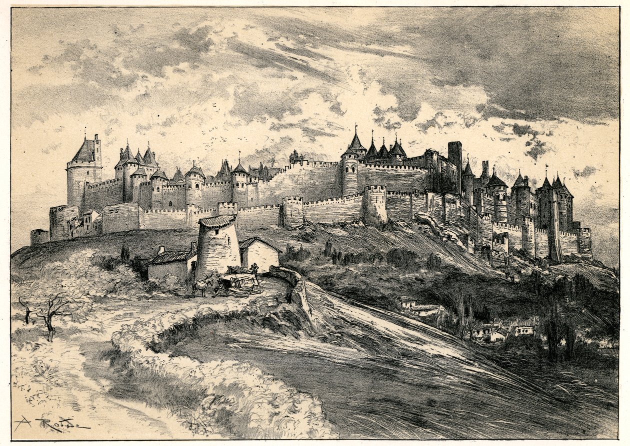 Cité médiévale de Carcassonne - Albert Robida