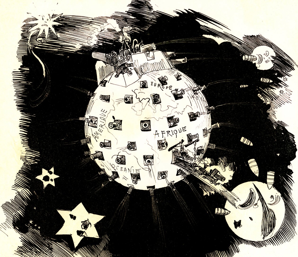 La Terre en guerre - Albert Robida