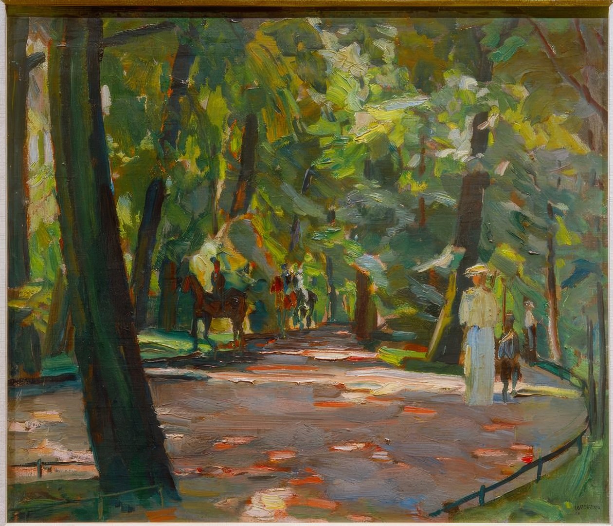Promenade dans le jardin anglais - Albert Weisgerber