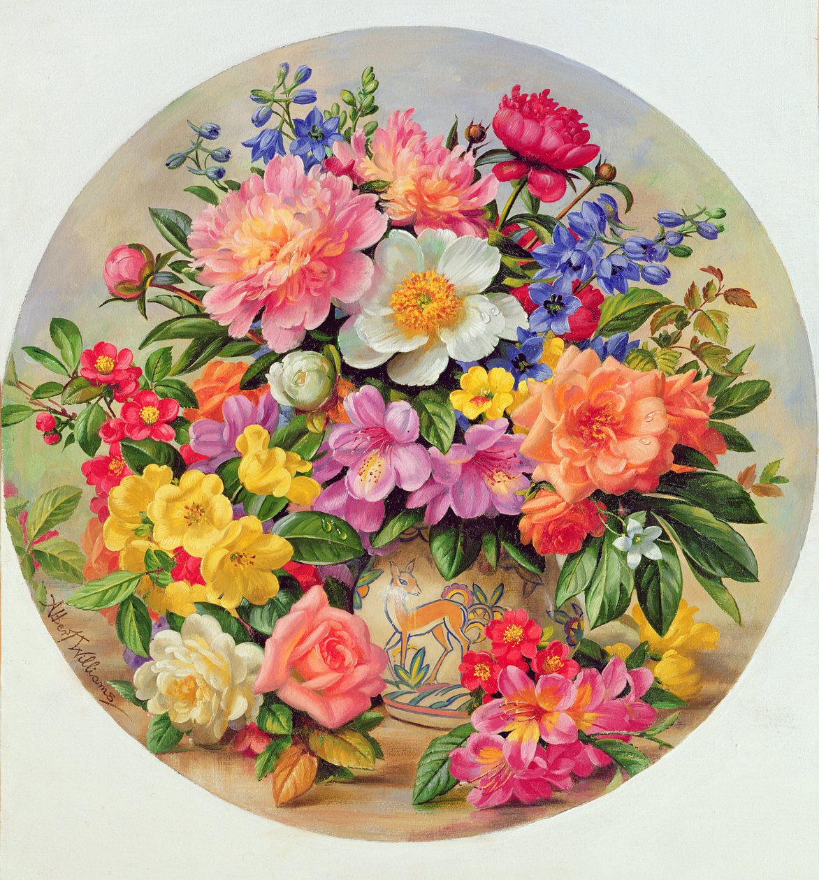 Fleurs de jardin de juillet - Albert Williams