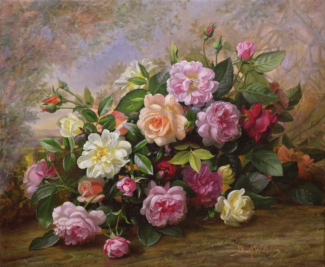 Une fantaisie de roses - Albert Williams