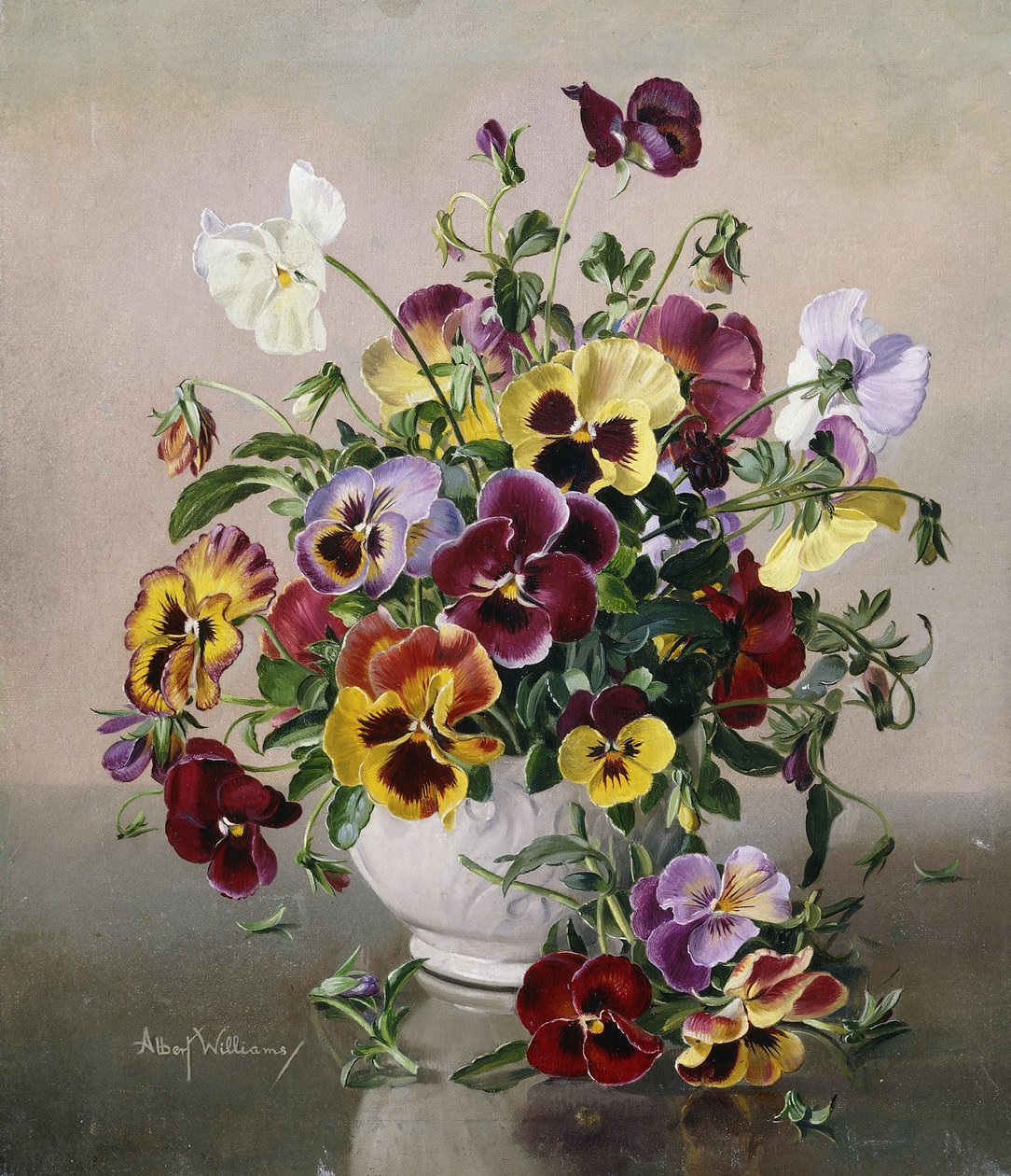 Nature morte avec des pensées - Albert Williams