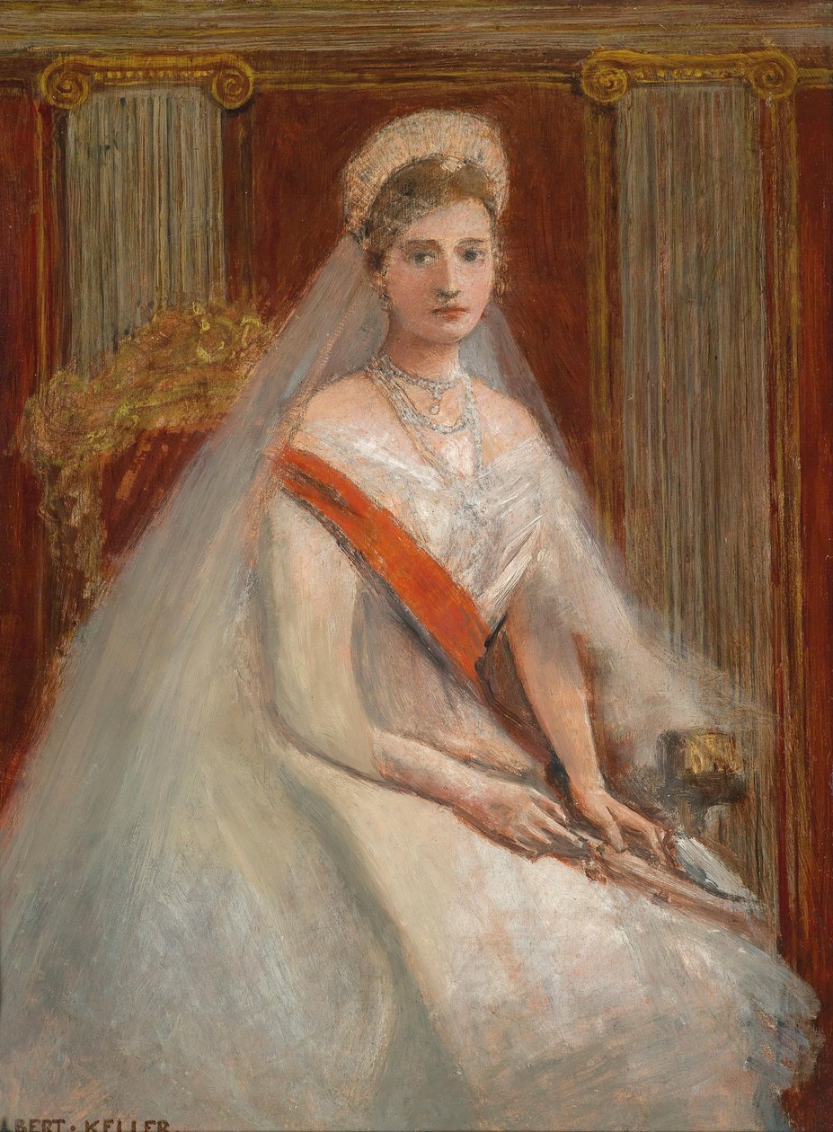 Portrait de la tsarine Alexandra Fjodorovna - Albert von Keller