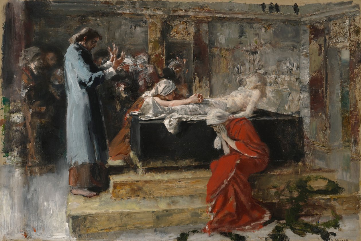 La résurrection de la fille de Jaïre - Albert von Keller