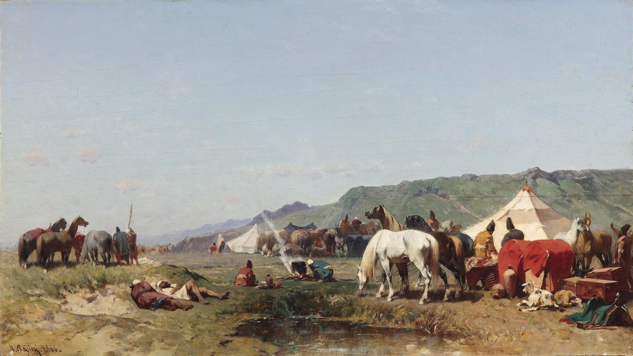 Un camp arabe - Alberto Pasini