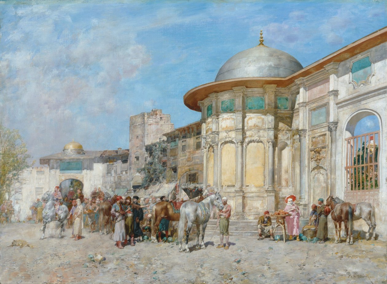 Marché aux chevaux, Syrie - Alberto Pasini