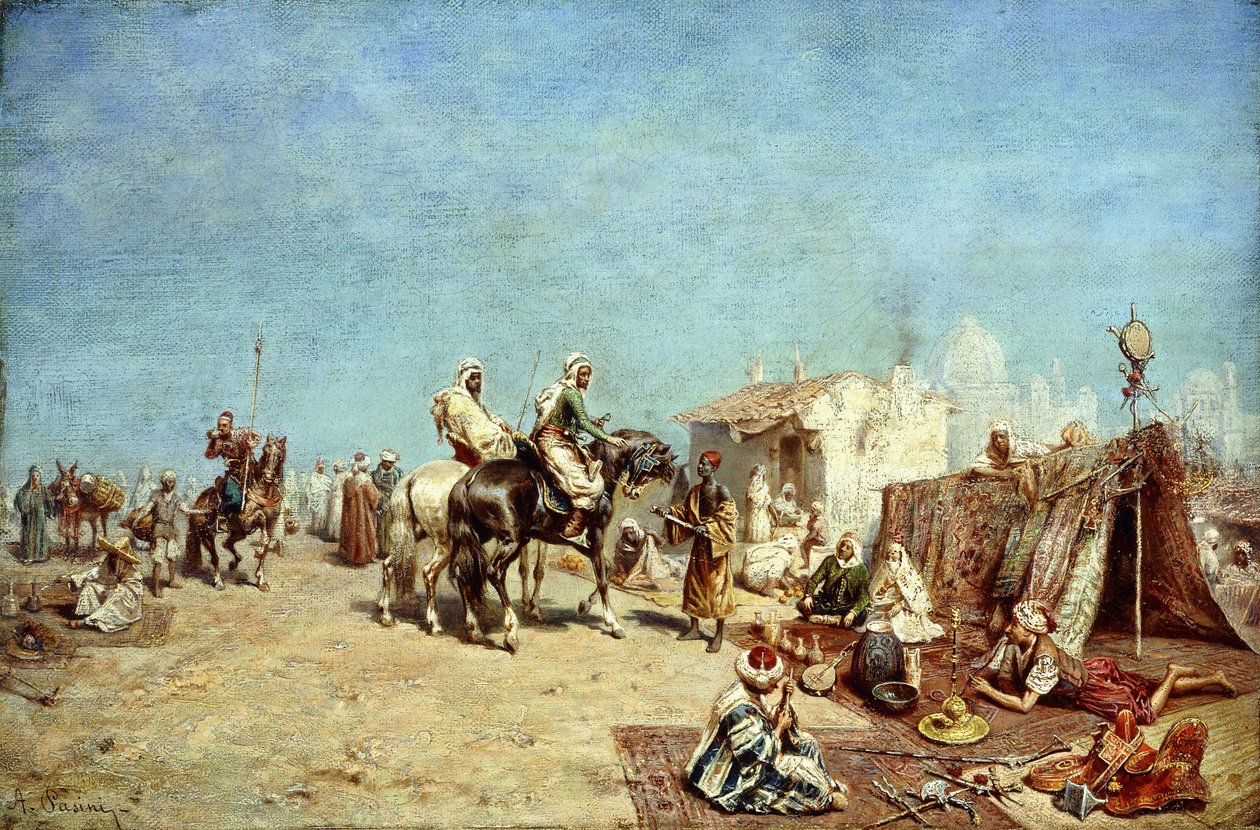 Un campement arabe - Alberto Pasini