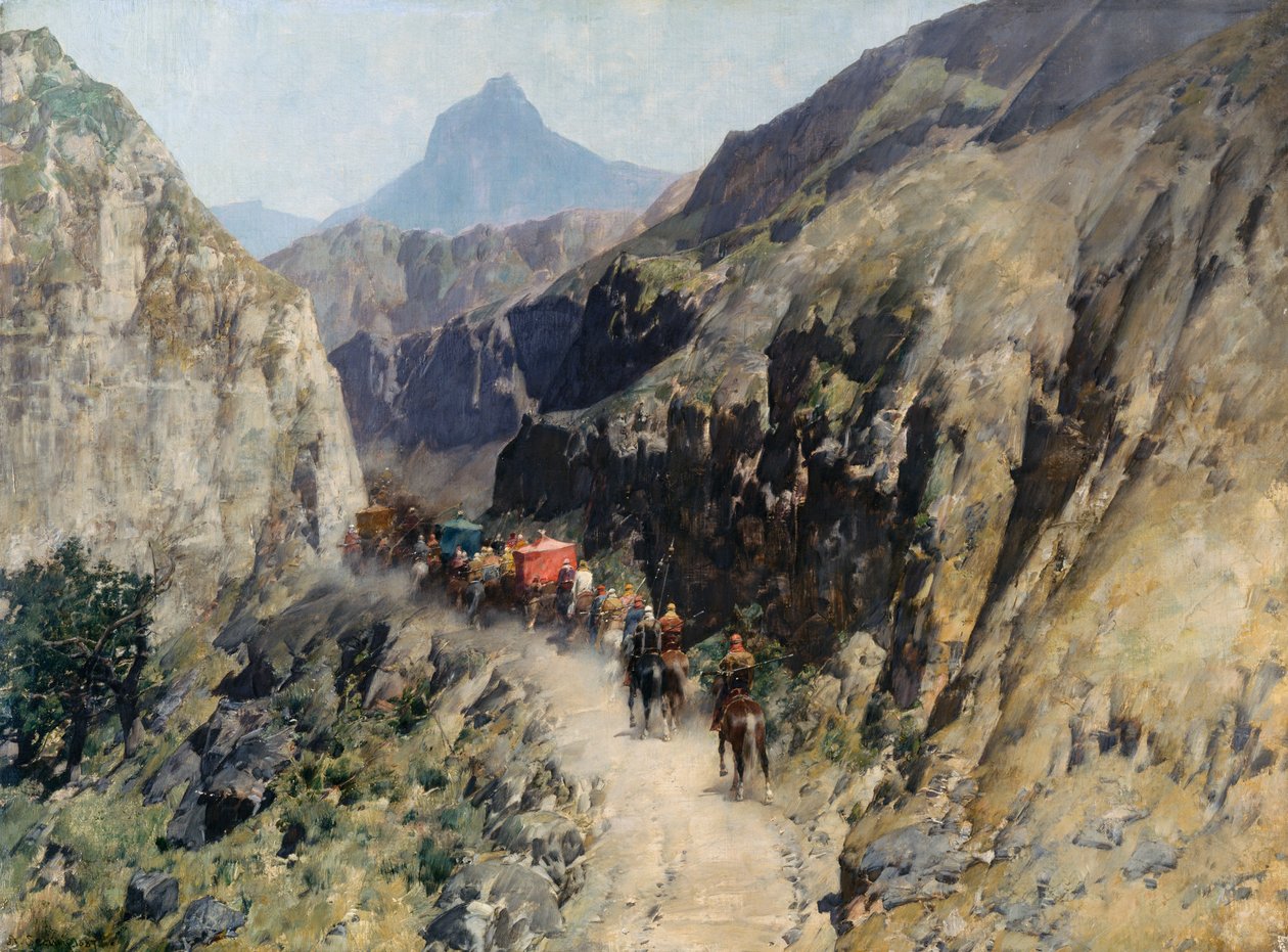 Caravane en Perse - Alberto Pasini