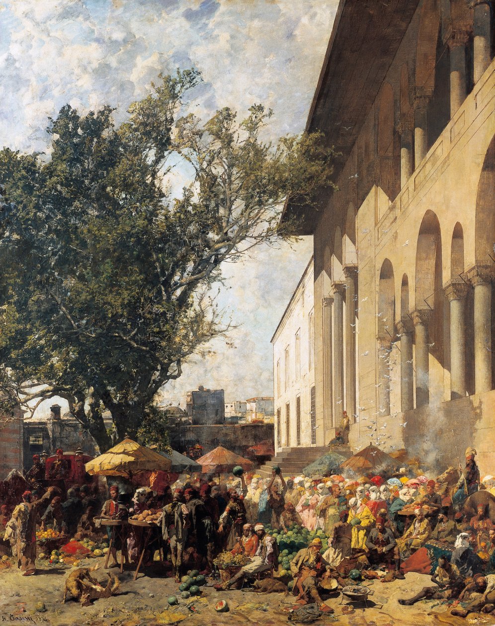 Marché à Constantinople - Alberto Pasini