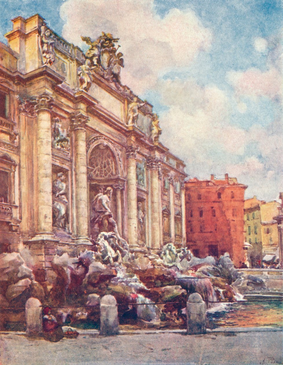 Fontaine de Trevi, vers 1905 - Alberto Pisa