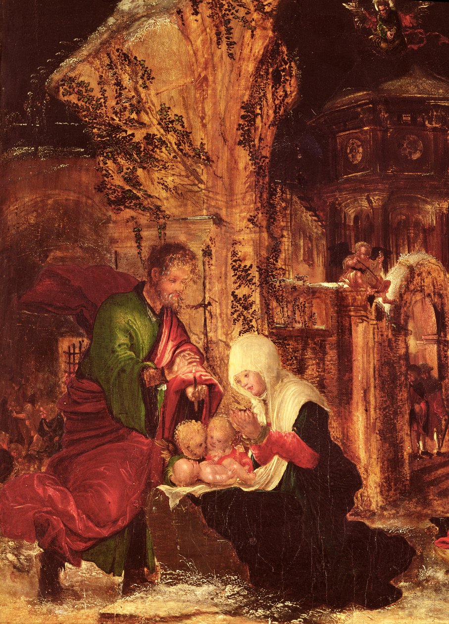 Naissance du Christ (Nuit Sainte), c.1520-25 (détail) - Albrecht Altdorfer