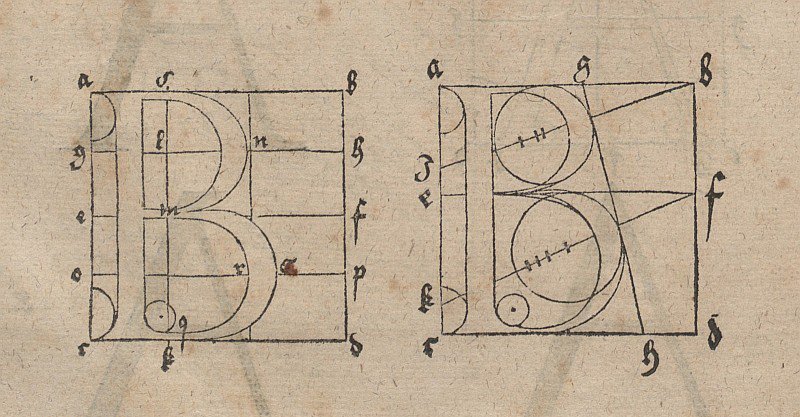 Construction de lettres - Albrecht Dürer