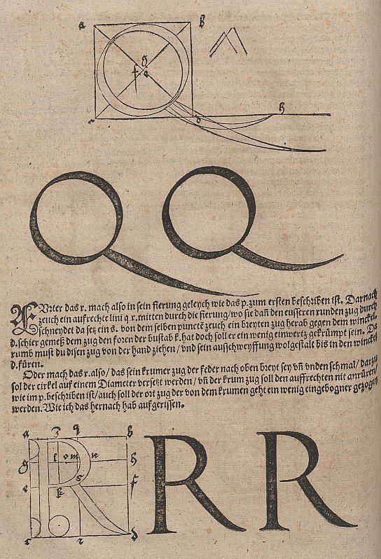 Construction de lettres - Albrecht Dürer