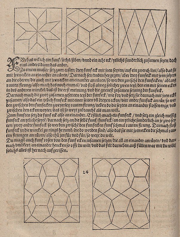 Pavages avec losanges et pentagones réguliers - Albrecht Dürer