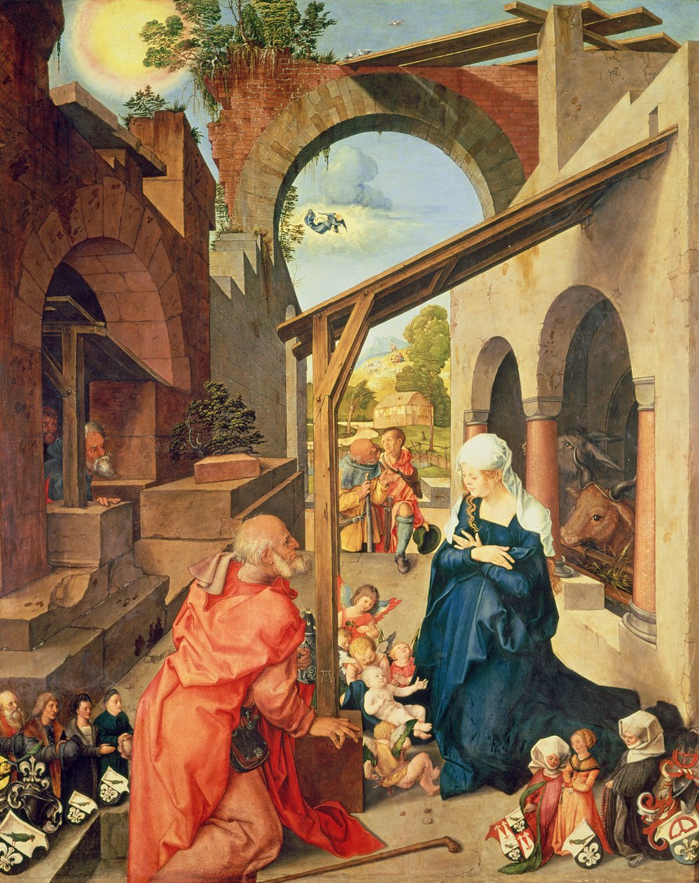 Retable de Paumgartner (panneau central), c.1500 (tempera sur panneau) - Albrecht Dürer