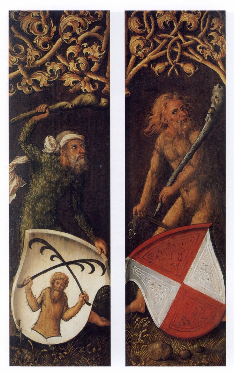 Hommes sylvestres avec boucliers héraldiques - Albrecht Dürer