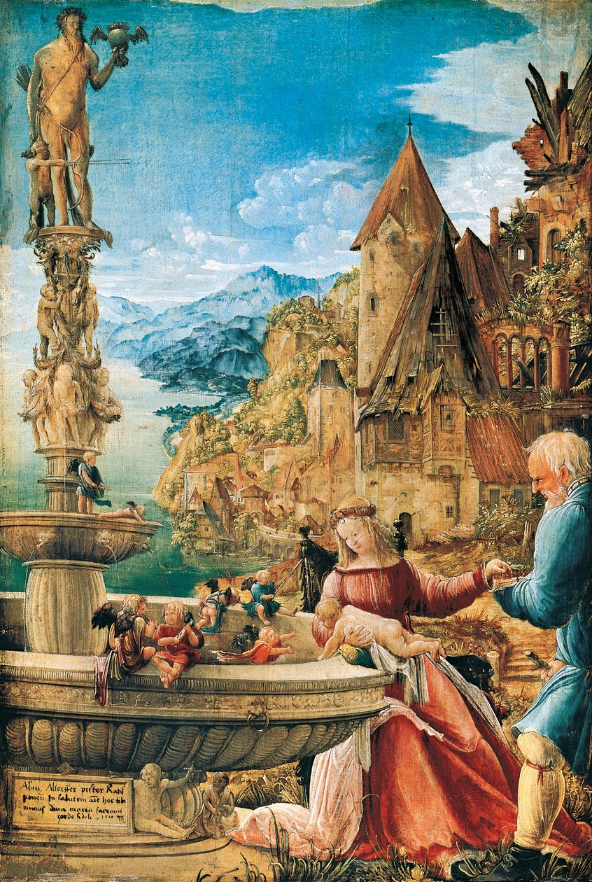Repos pendant la fuite en Égypte - Albrecht Altdorfer