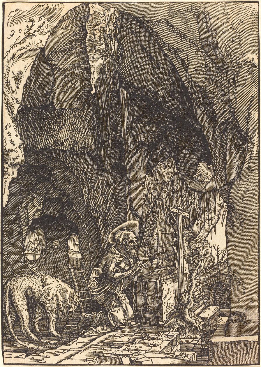 Saint Jérôme dans la grotte - Albrecht Altdorfer