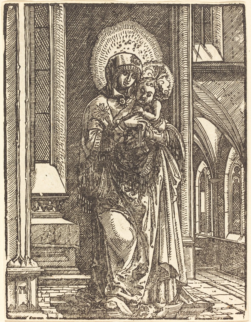 Vierge et enfant dans une église - Albrecht Altdorfer