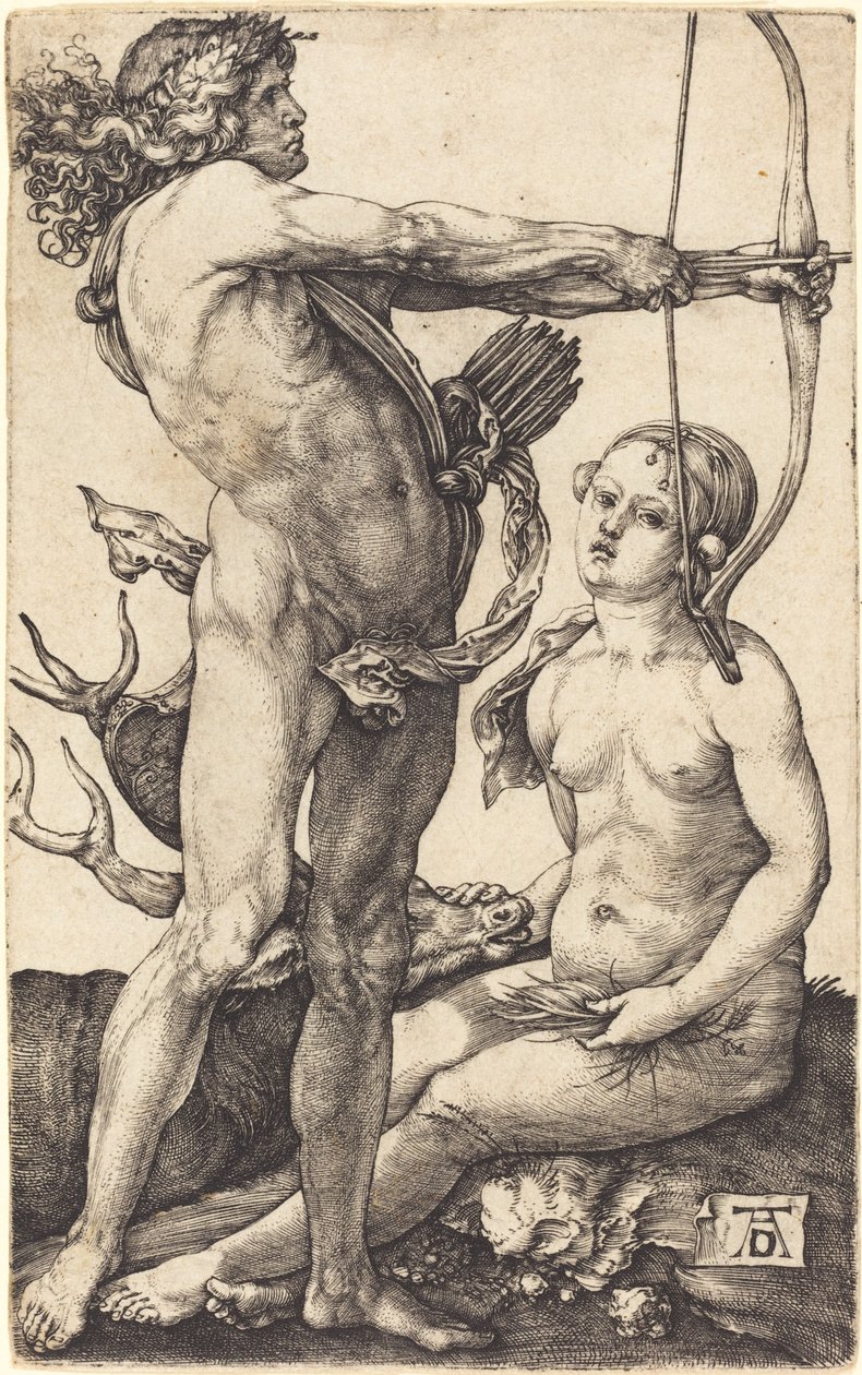 Apollon et Diane - Albrecht Dürer