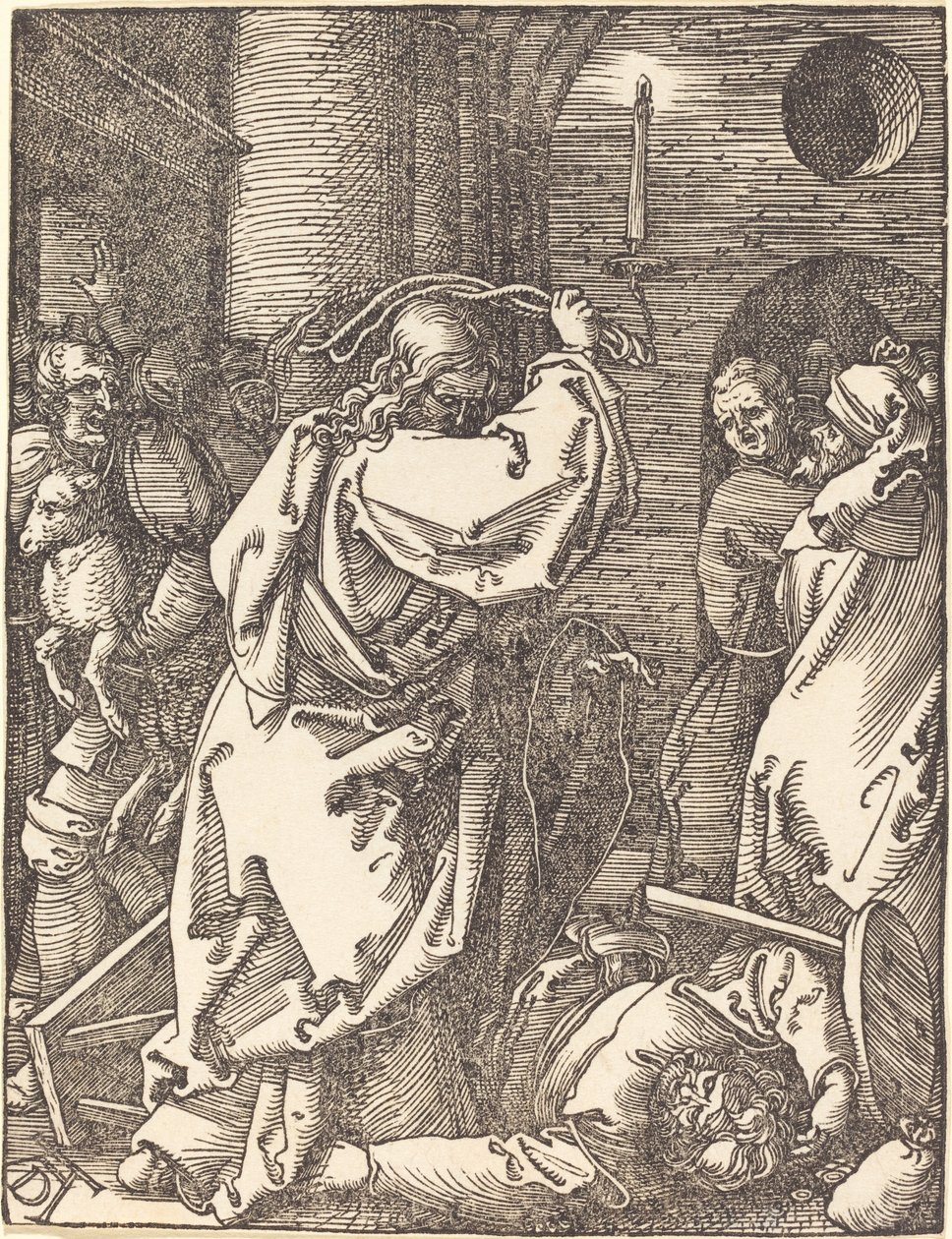 Christ Chassant les Marchands du Temple - Albrecht Dürer